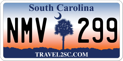 SC license plate NMV299
