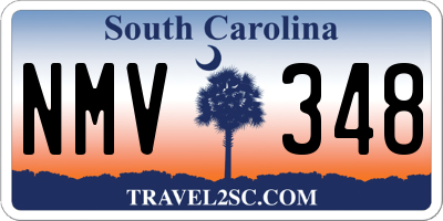 SC license plate NMV348