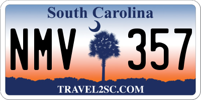 SC license plate NMV357