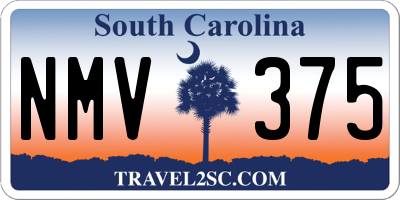 SC license plate NMV375