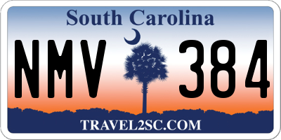 SC license plate NMV384
