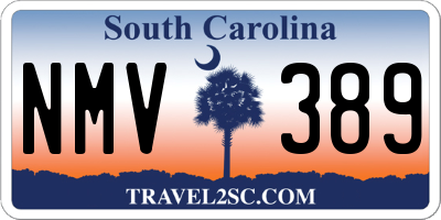 SC license plate NMV389