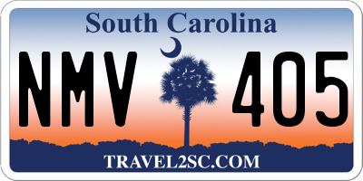 SC license plate NMV405