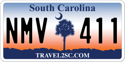 SC license plate NMV411