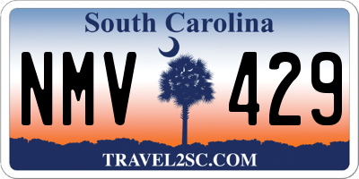 SC license plate NMV429