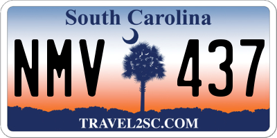 SC license plate NMV437