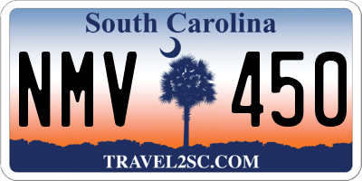 SC license plate NMV450