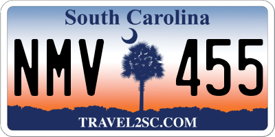 SC license plate NMV455