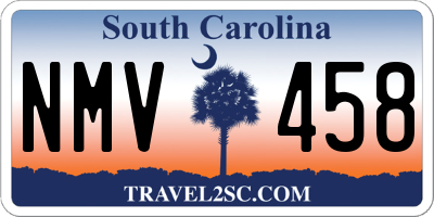 SC license plate NMV458