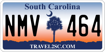 SC license plate NMV464