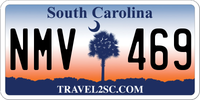 SC license plate NMV469
