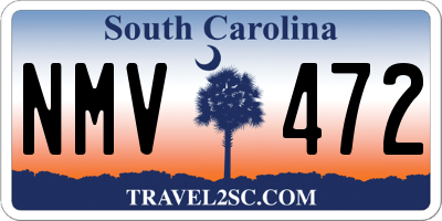 SC license plate NMV472