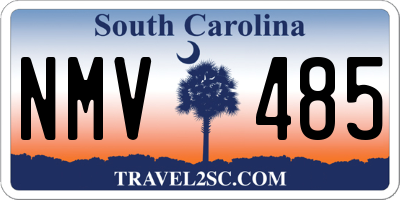 SC license plate NMV485