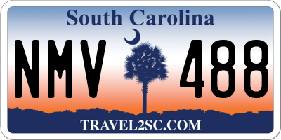 SC license plate NMV488