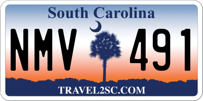 SC license plate NMV491