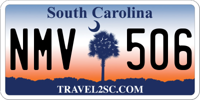 SC license plate NMV506
