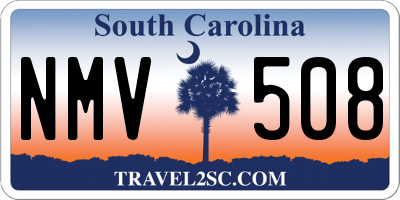 SC license plate NMV508
