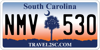 SC license plate NMV530