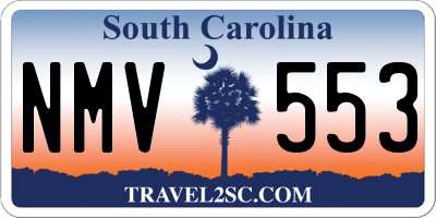 SC license plate NMV553