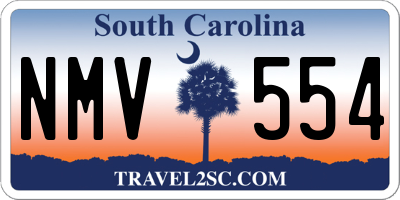 SC license plate NMV554