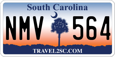 SC license plate NMV564