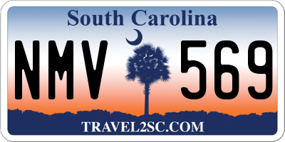 SC license plate NMV569