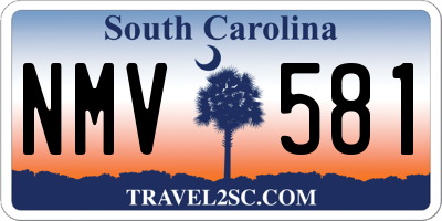 SC license plate NMV581