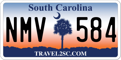 SC license plate NMV584
