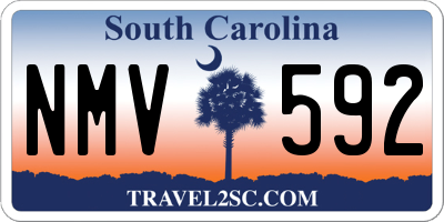 SC license plate NMV592