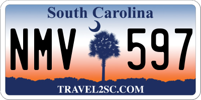 SC license plate NMV597
