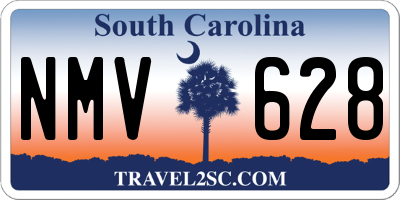 SC license plate NMV628