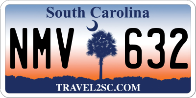 SC license plate NMV632