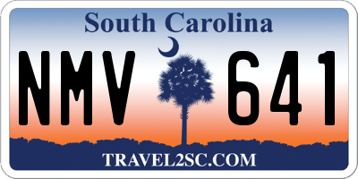 SC license plate NMV641