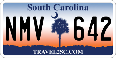SC license plate NMV642