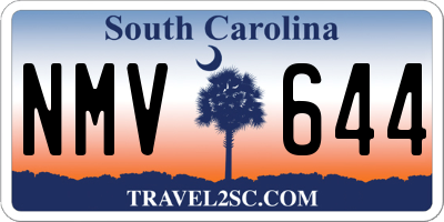 SC license plate NMV644