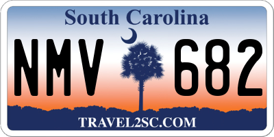 SC license plate NMV682