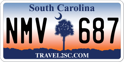 SC license plate NMV687