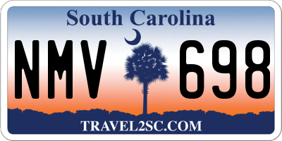 SC license plate NMV698