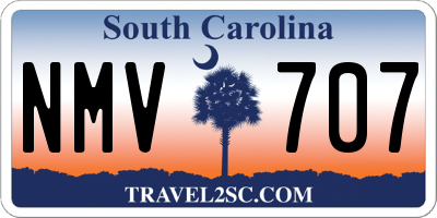 SC license plate NMV707