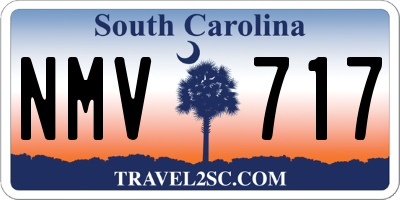 SC license plate NMV717