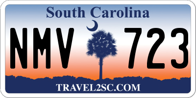 SC license plate NMV723