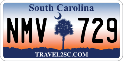 SC license plate NMV729