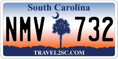 SC license plate NMV732