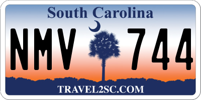 SC license plate NMV744