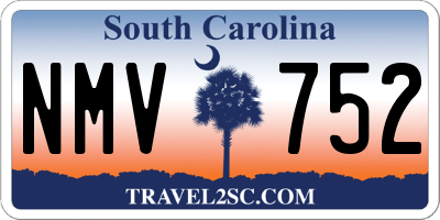 SC license plate NMV752