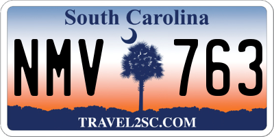 SC license plate NMV763