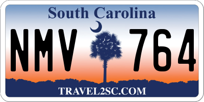 SC license plate NMV764