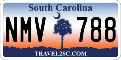 SC license plate NMV788
