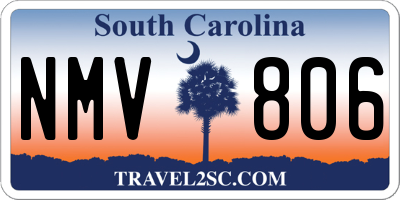 SC license plate NMV806