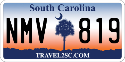 SC license plate NMV819